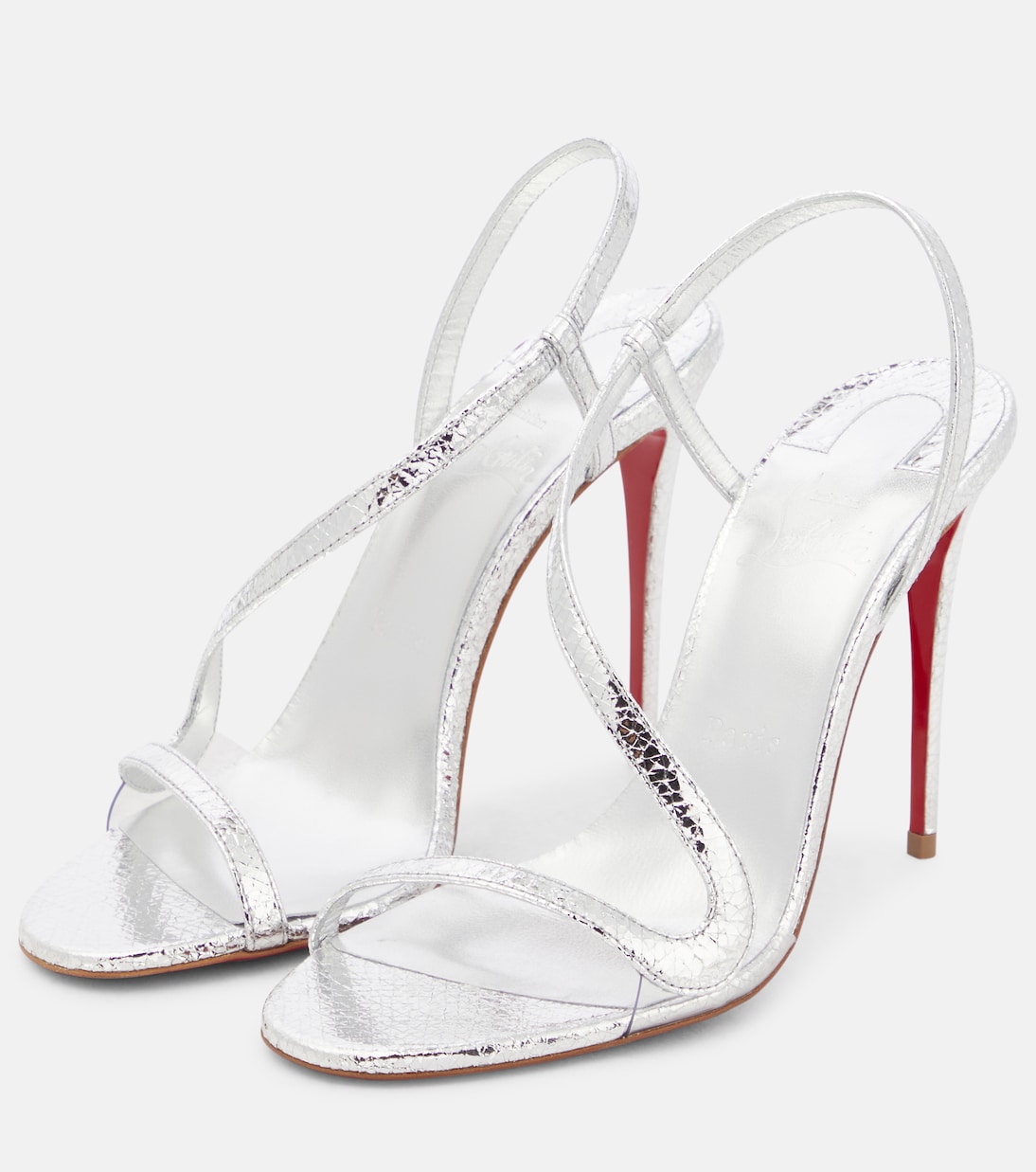Sandali Rosalie in pelle metallizzata | Christian Louboutin