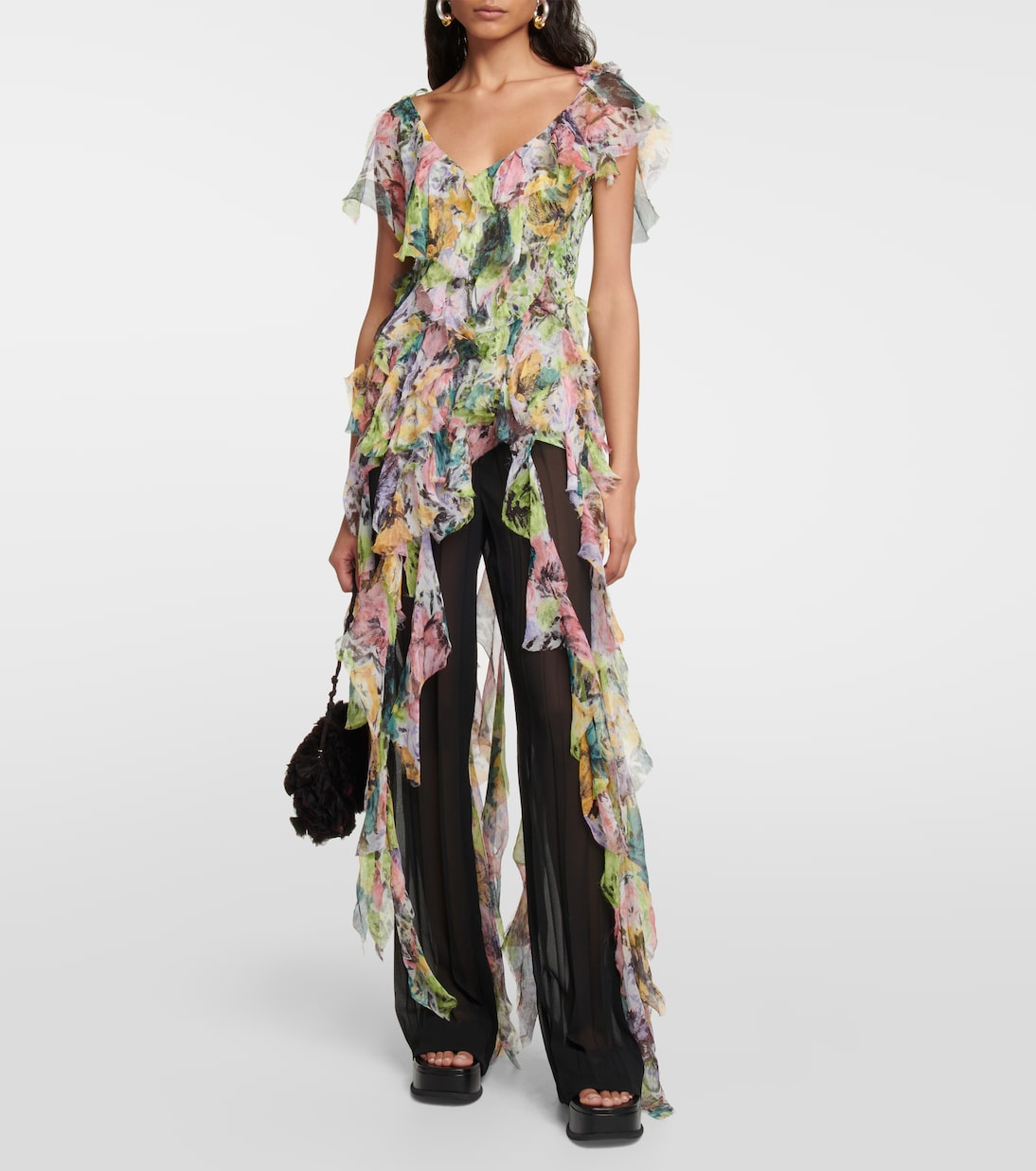 Pleated straight pants | Dries Van Noten