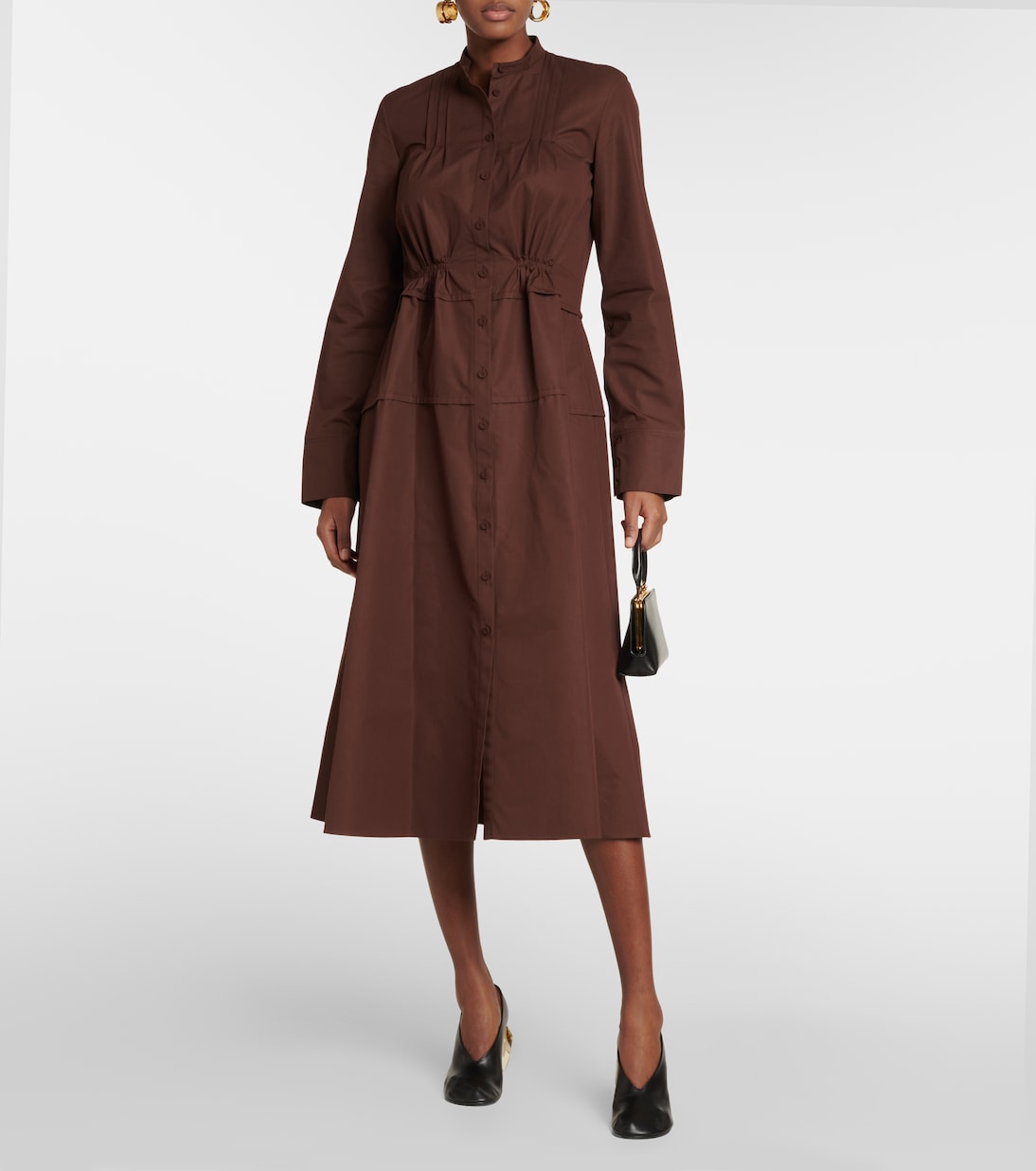 Cotton poplin shirt dress | Jil Sander
