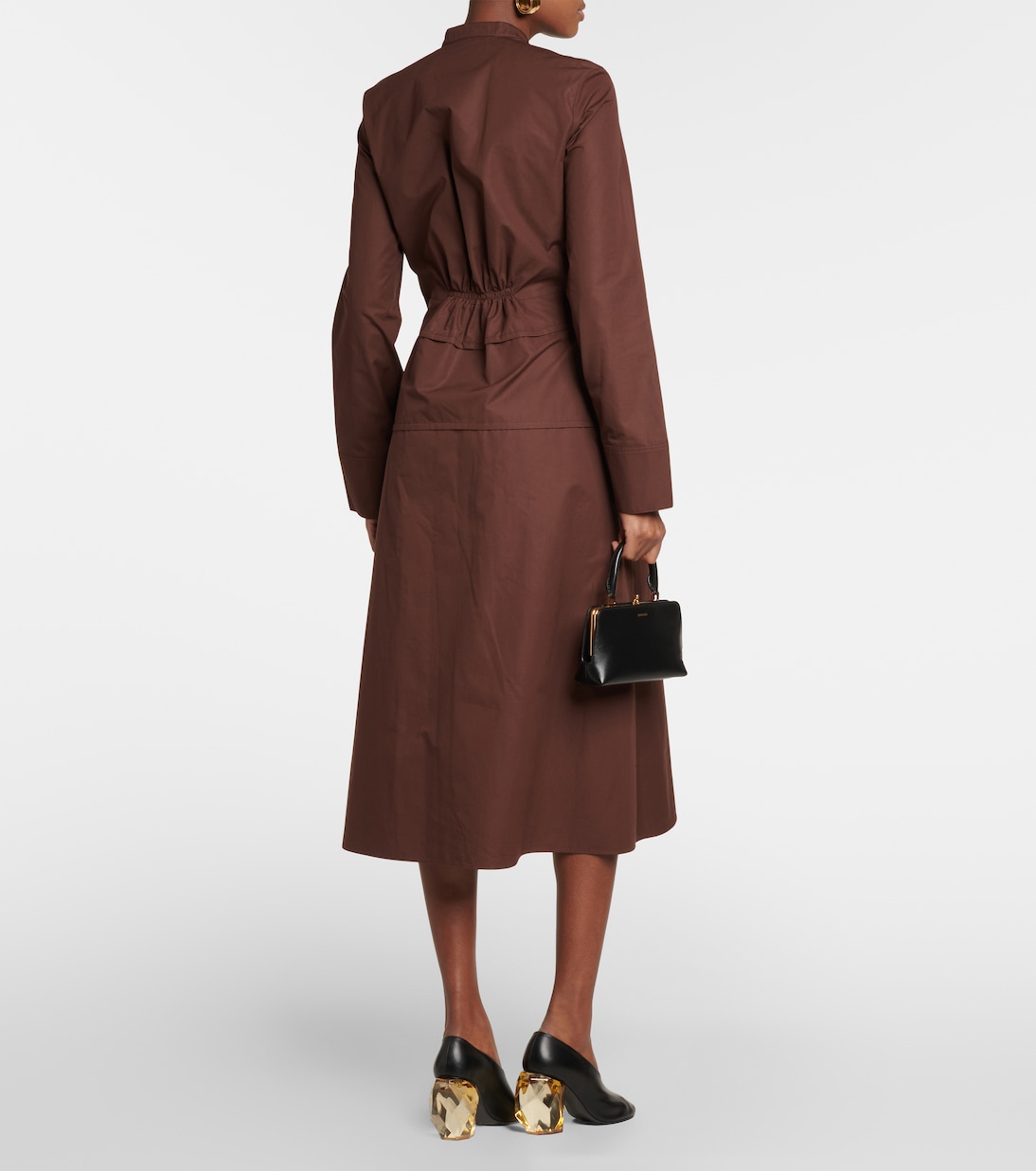 Cotton poplin shirt dress | Jil Sander