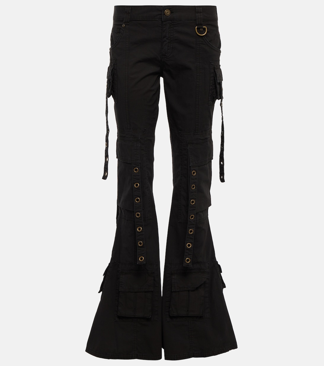 Jean évasé à taille basse et ornements | Blumarine
