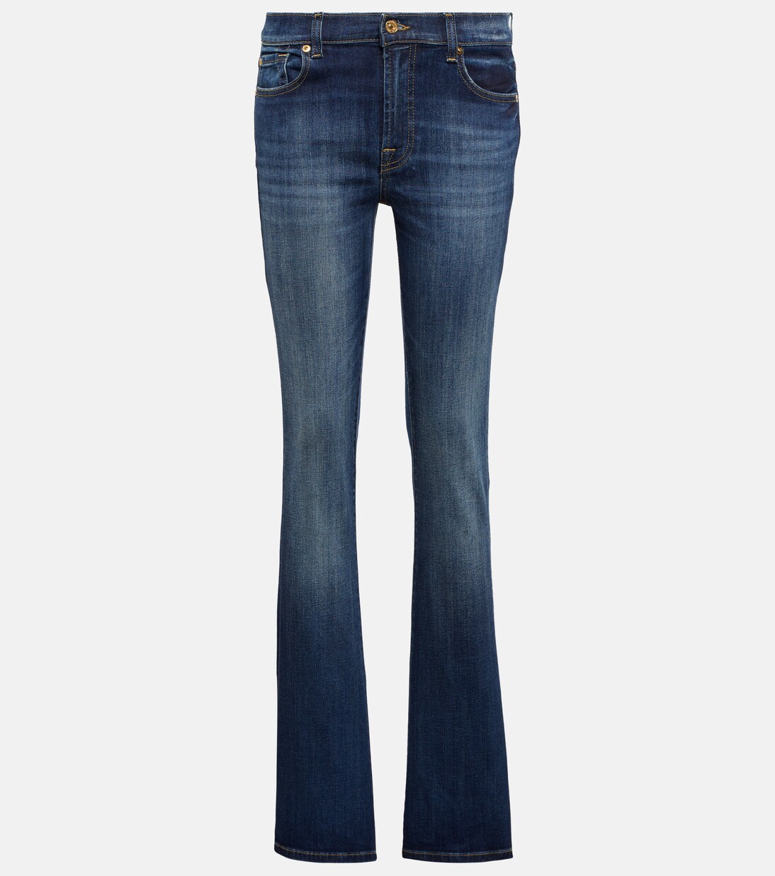 Low-rise bootcut jeans in blue - 7 For All Mankind | Mytheresa