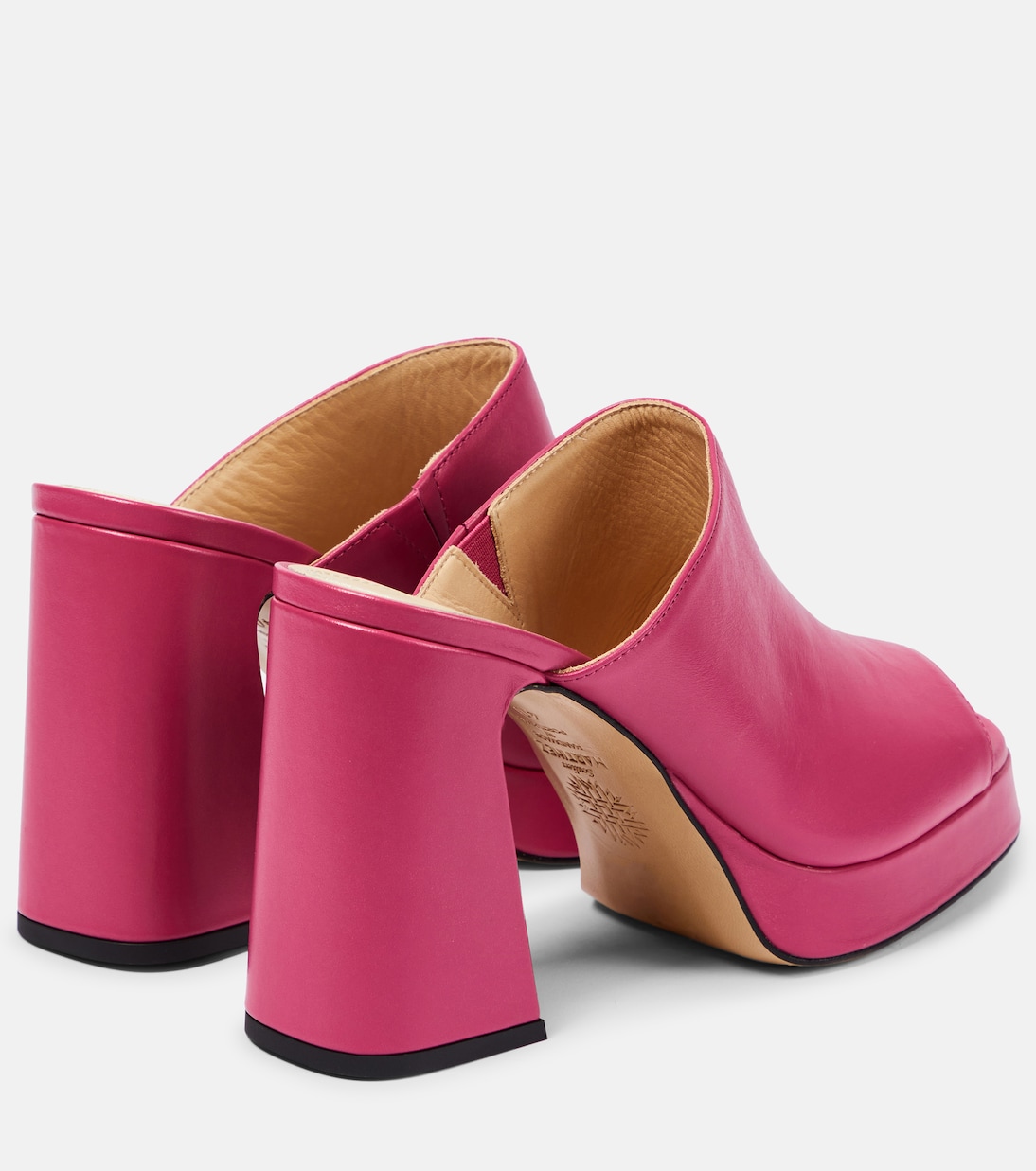 Alba 90 platform leather mules | Souliers Martinez