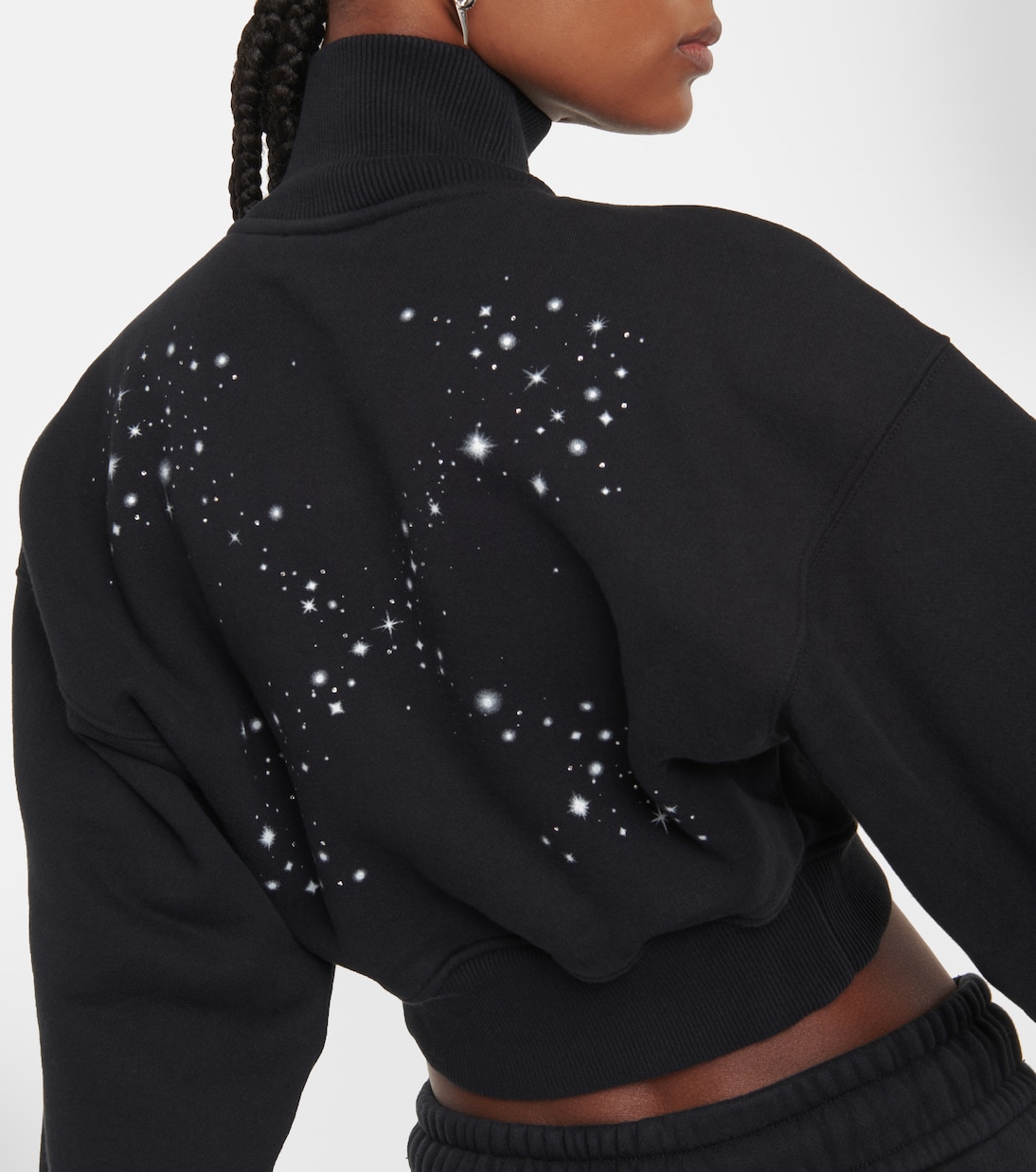 Bling Star cropped sweatshirt | Off-White