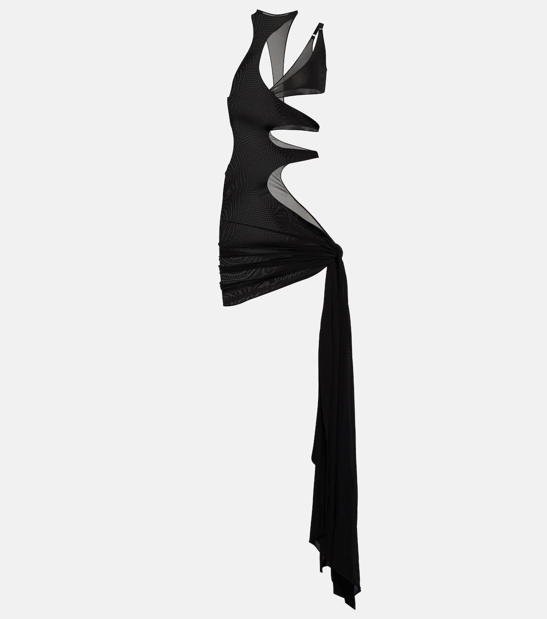 Robe de plage asymétrique en crêpe | Mugler
