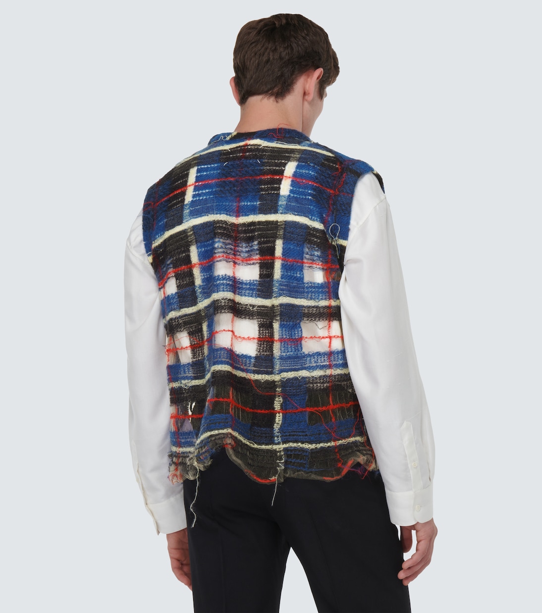 Distressed mohair-blend vest | Maison Margiela