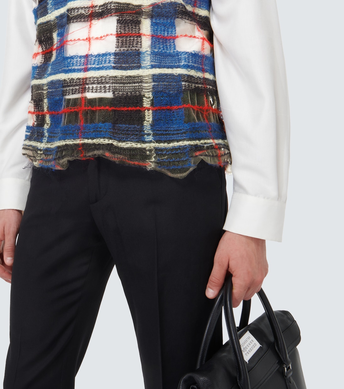 Distressed mohair-blend vest | Maison Margiela