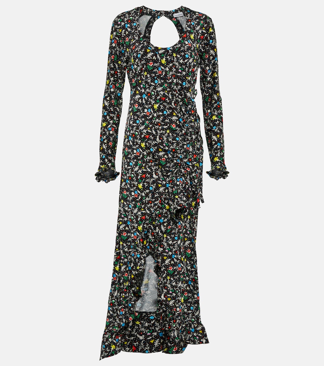 Printed wrap midi dress | Rabanne