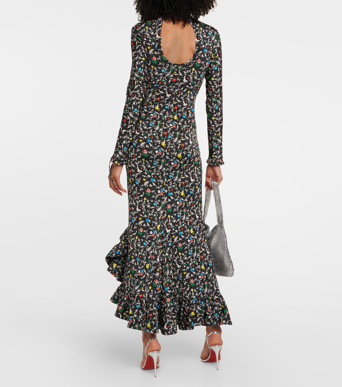 Printed wrap midi dress | Rabanne