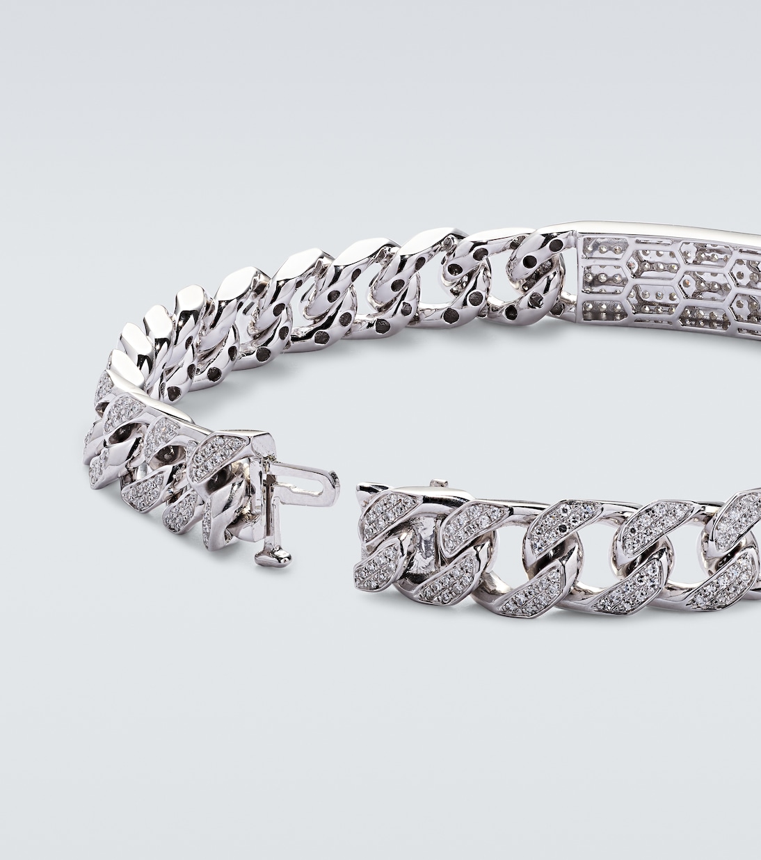 Pulsera en oro blanco de 18 ct con diamantes | Shay Jewelry