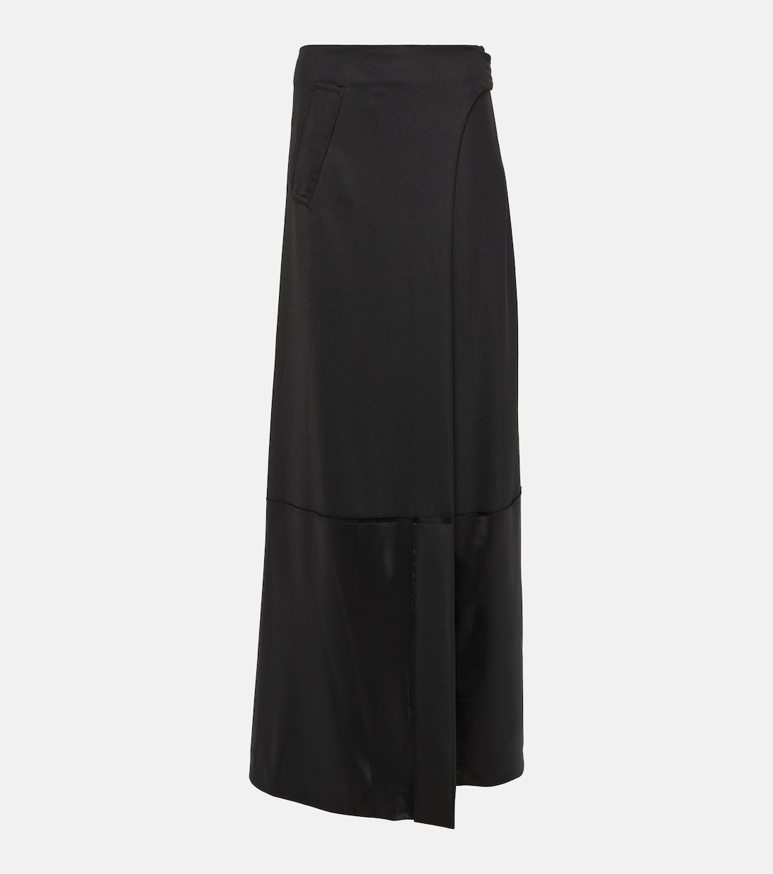 Falda larga en mezcla de lana | Victoria Beckham