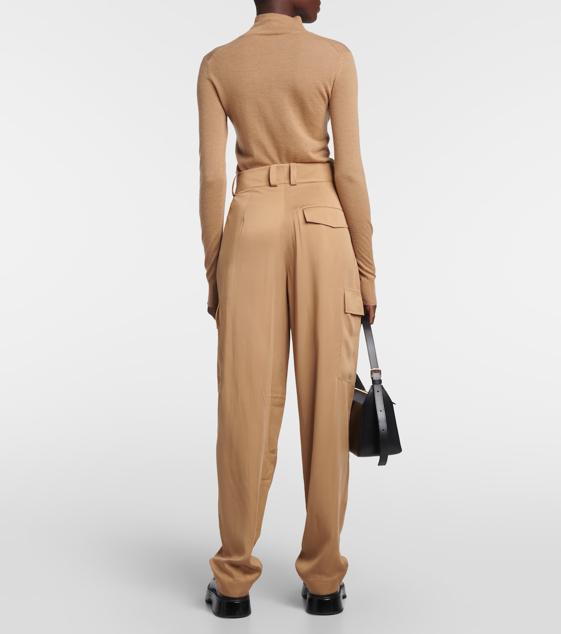 Pantalones Treveris tapered de tiro alto | Joseph