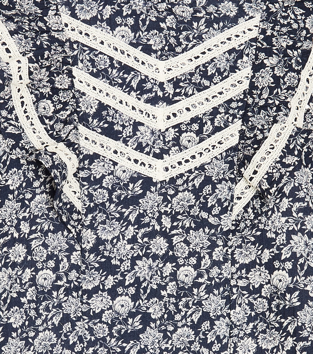 Robe midi en dentelle à fleurs | The New Society