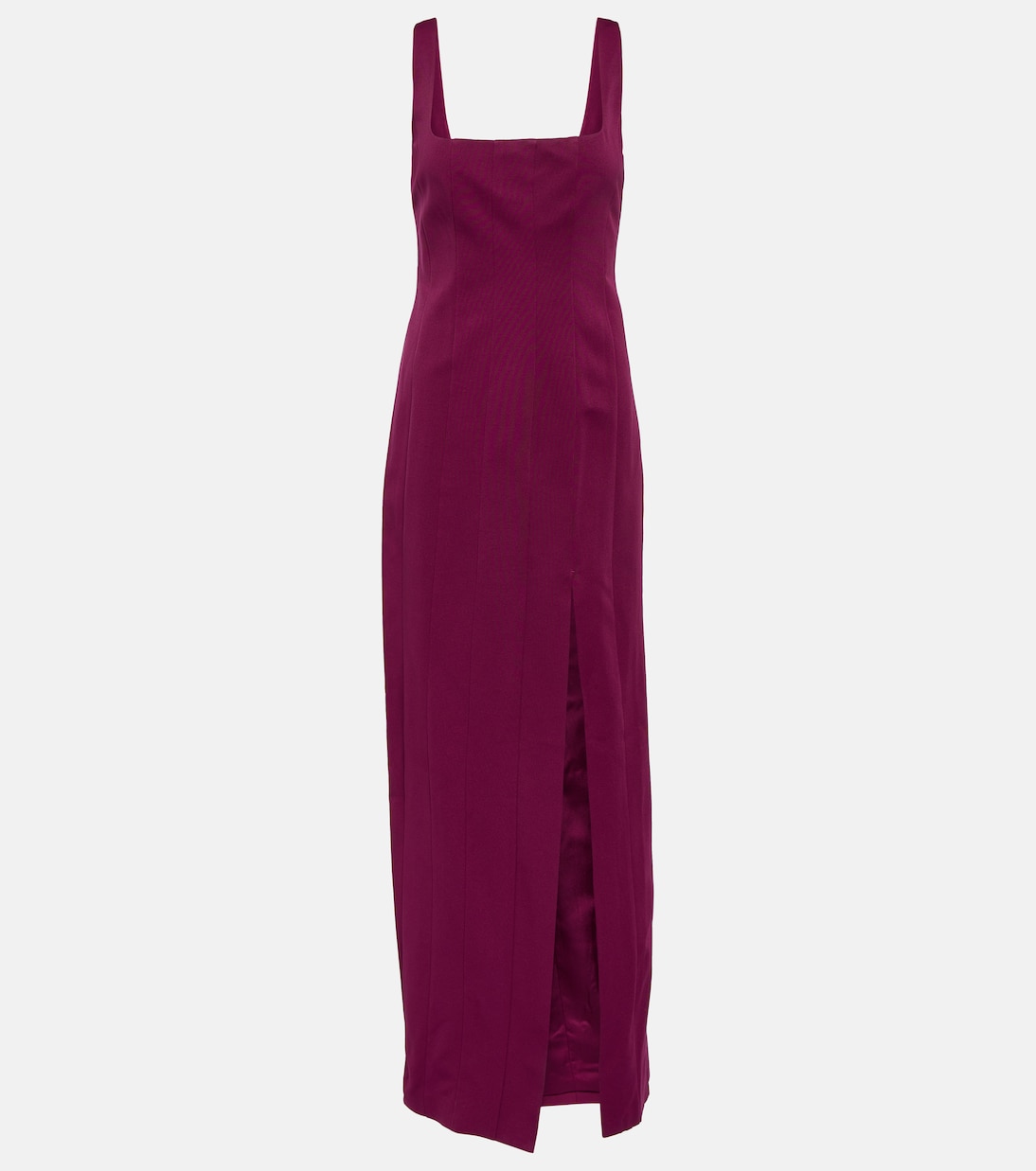 Portrait cotton-blend maxi dress | Staud