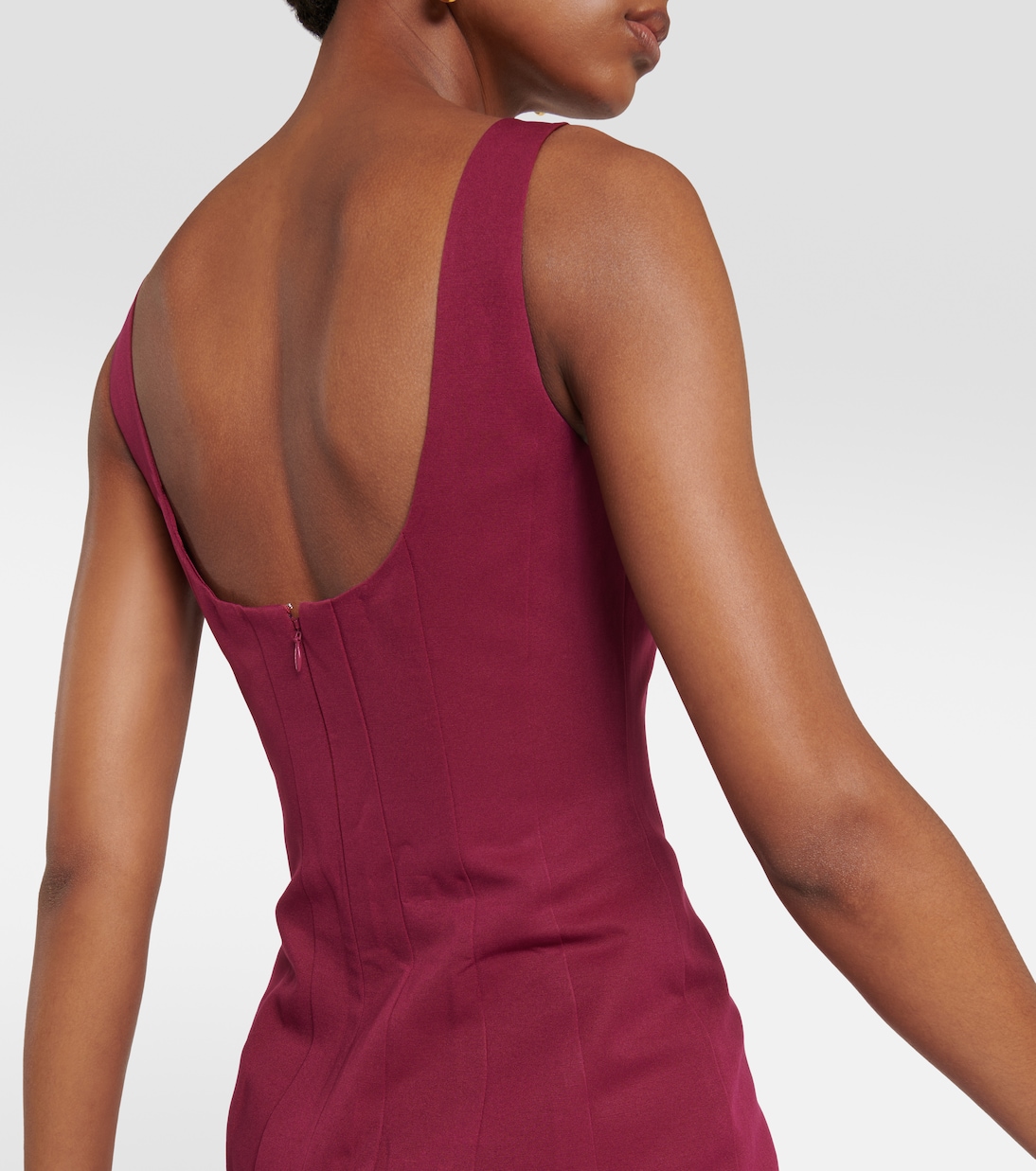 Portrait cotton-blend maxi dress | Staud