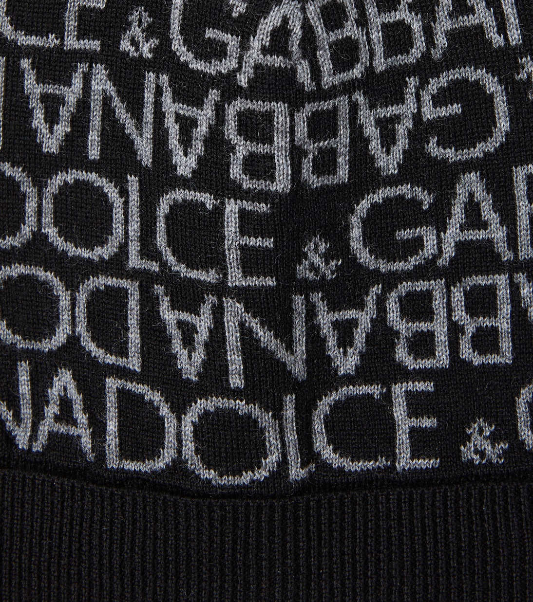 Logo intarsia virgin wool beanie | Dolce&Gabbana Kids