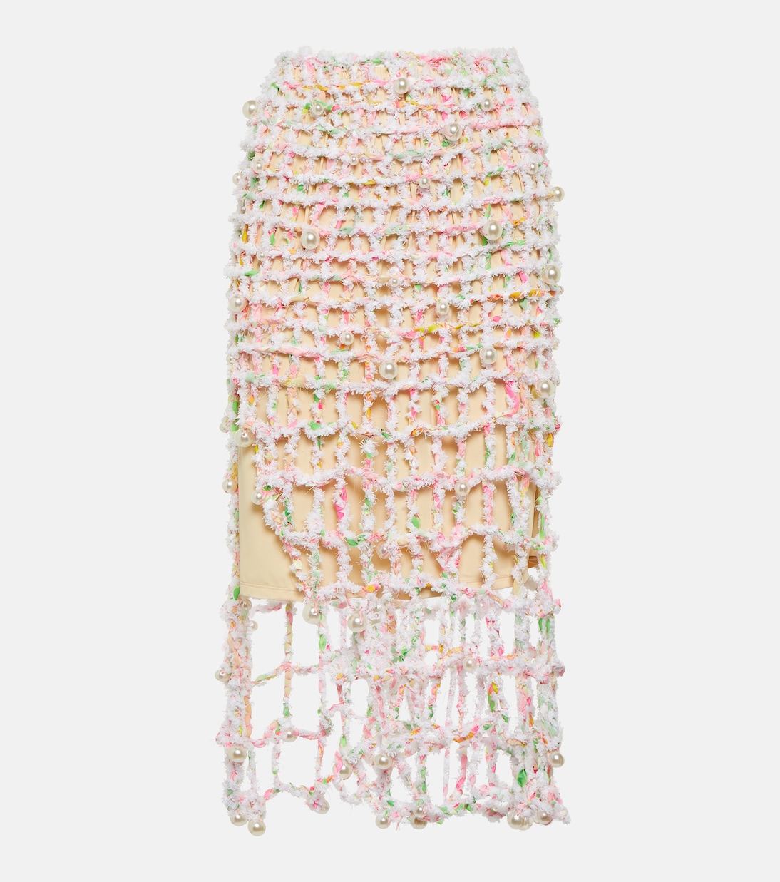 Gonna midi in crochet con perline | Susan Fang