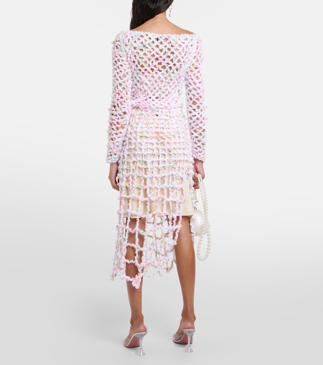 Gonna midi in crochet con perline | Susan Fang