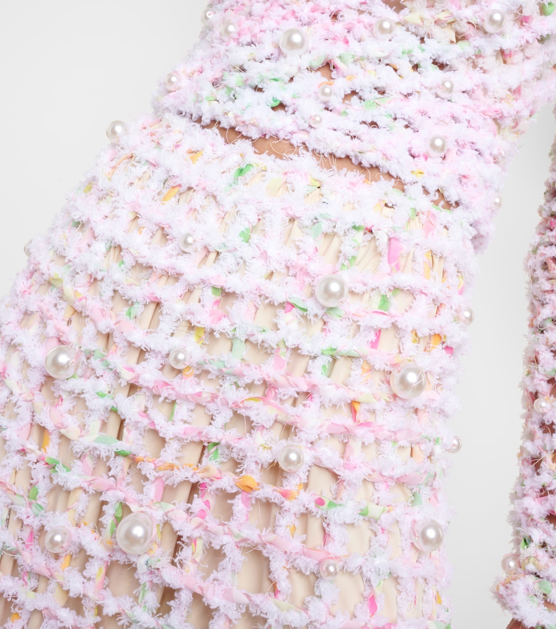 Gonna midi in crochet con perline | Susan Fang