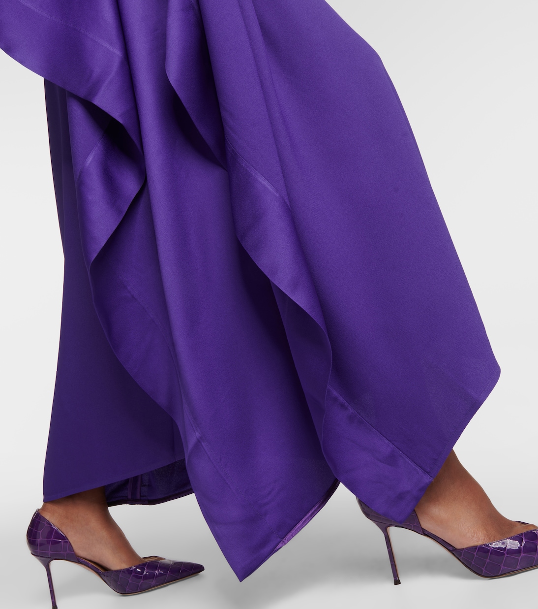 One-Shoulder-Robe Betsy aus Crêpe | Taller Marmo