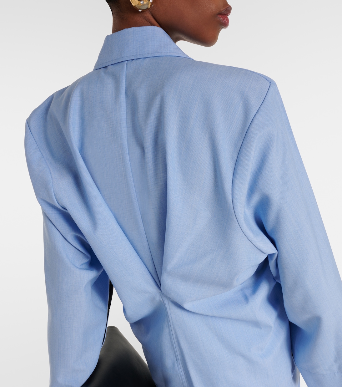 Blusa in lana vergine con mantella | Victoria Beckham