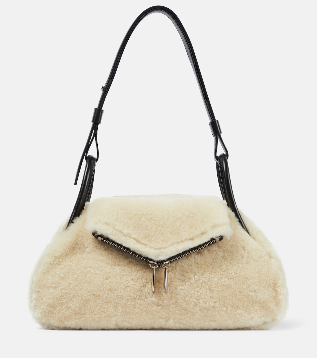 Sac Gemini Small en shearling | Amina Muaddi