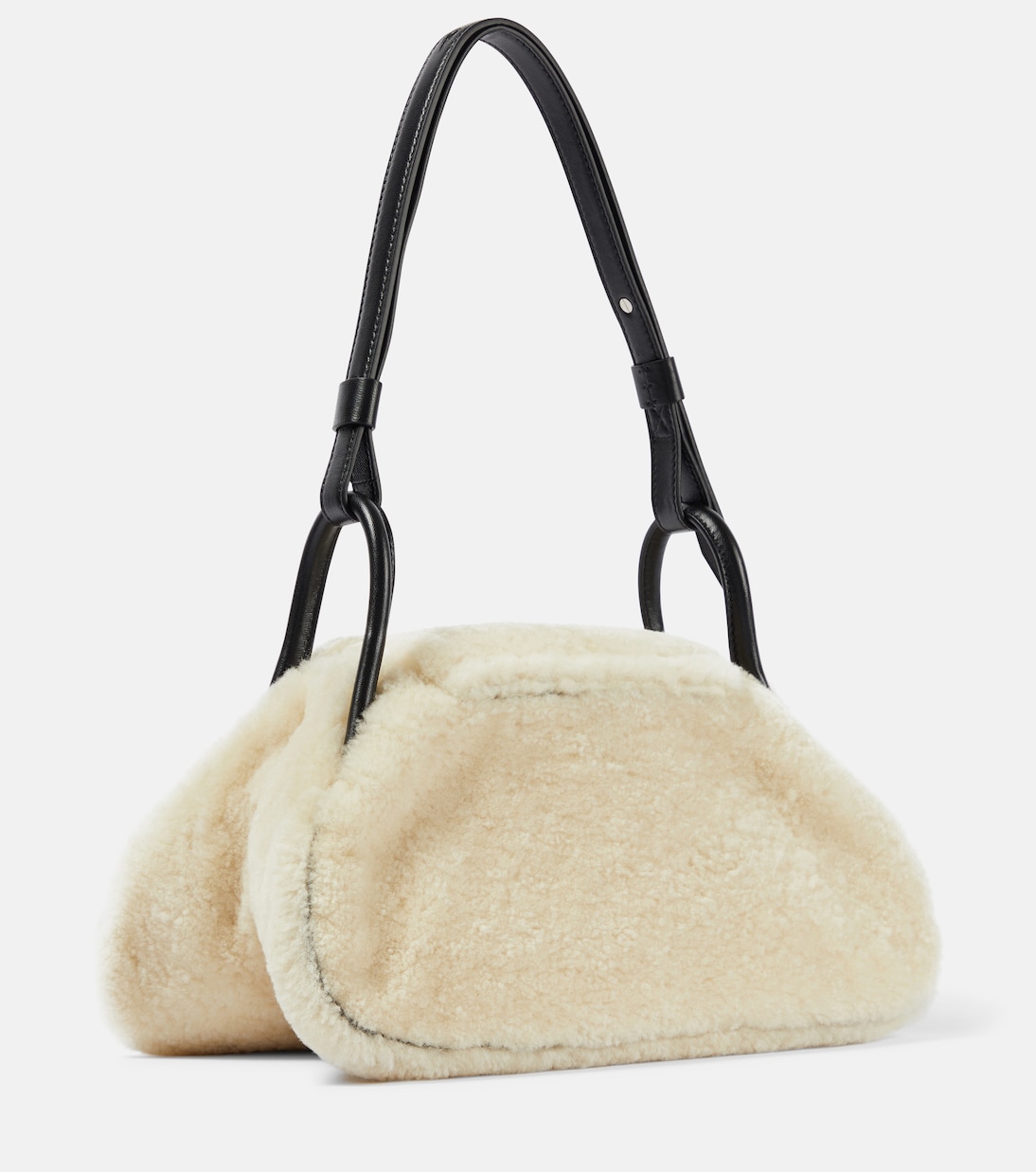 Sac Gemini Small en shearling | Amina Muaddi