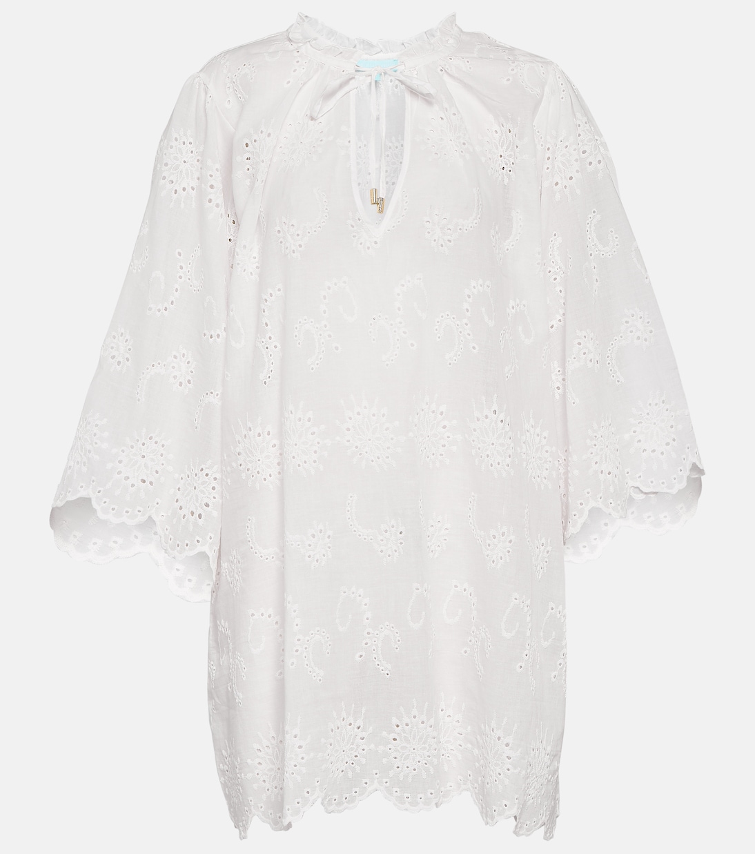 Lucy embroidered cotton kaftan  | Melissa Odabash