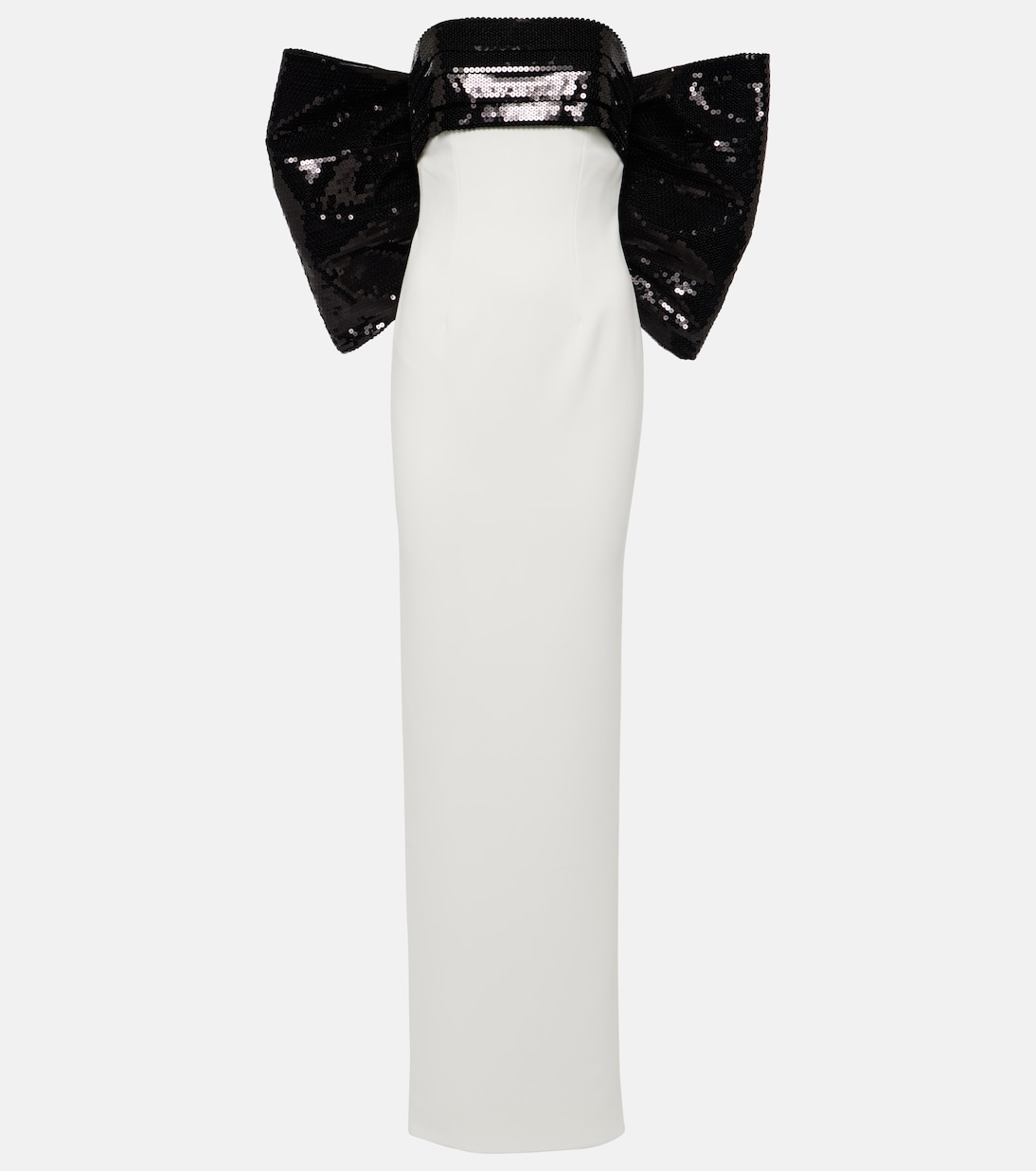 Sequined bow-detail gown | Mônot