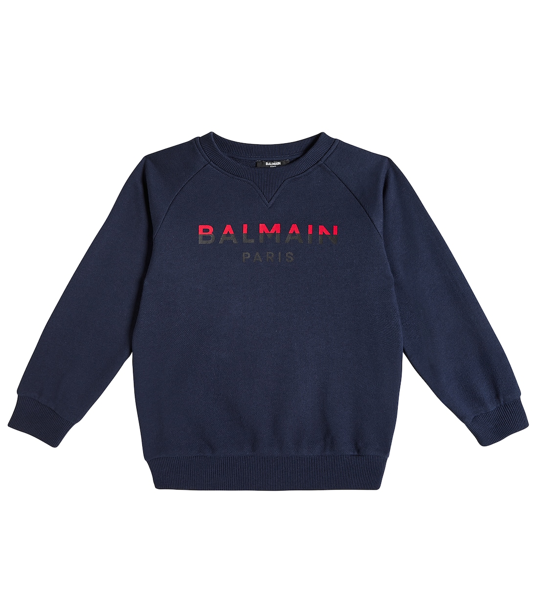 Felpa in jersey di cotone con logo | Balmain Kids