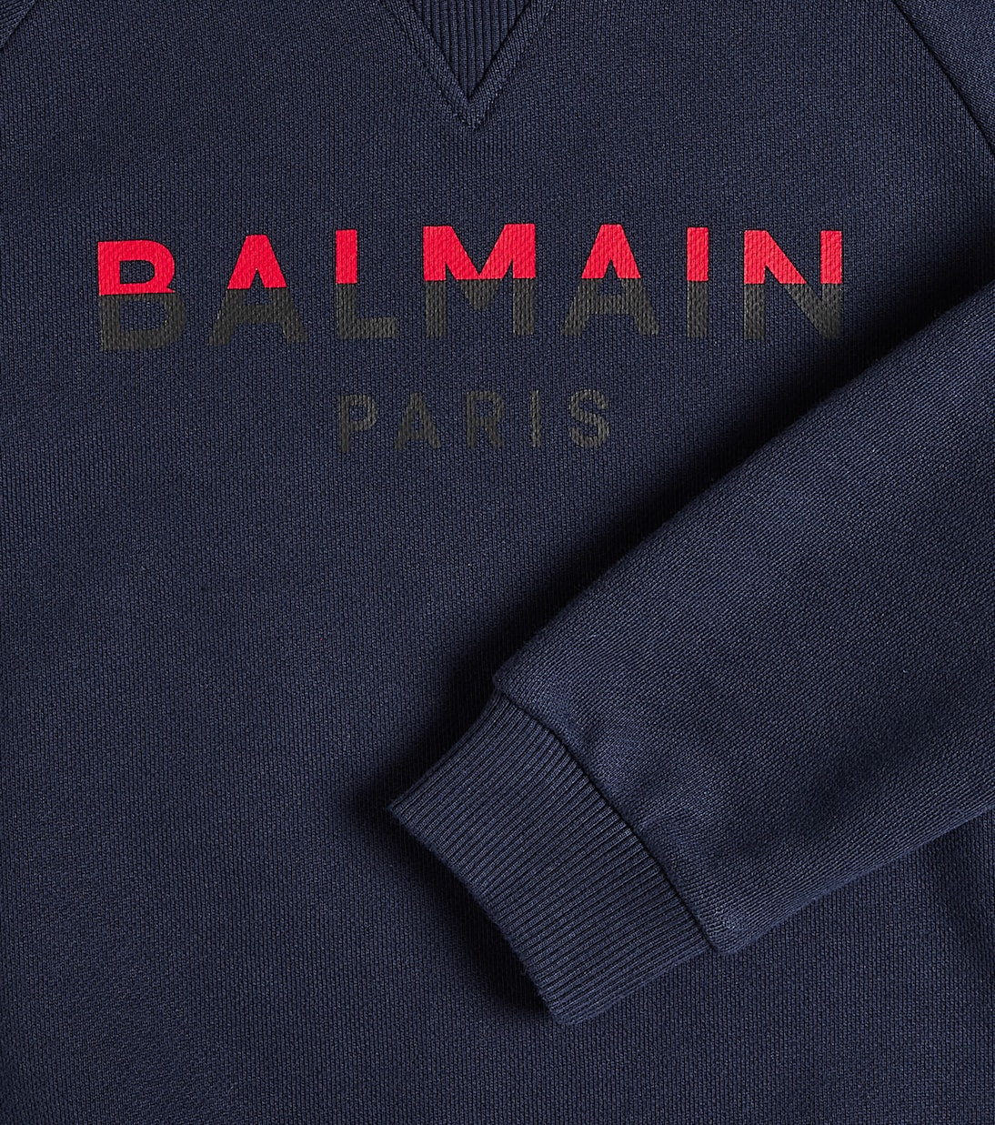Felpa in jersey di cotone con logo | Balmain Kids