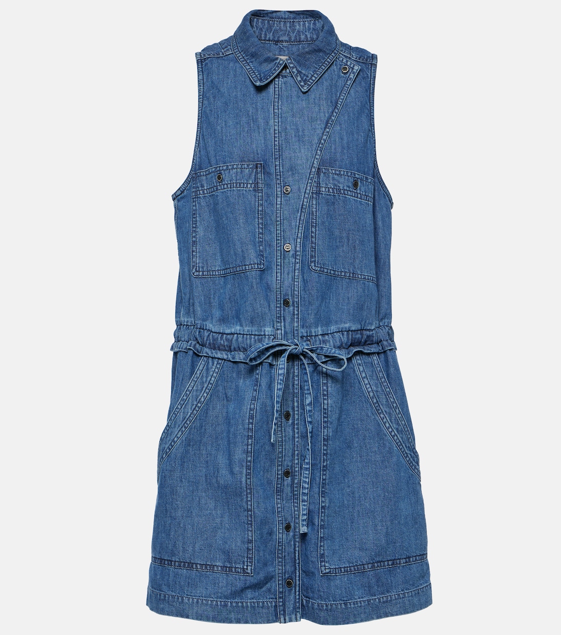 Vestido corto Ines de denim | Marant Etoile