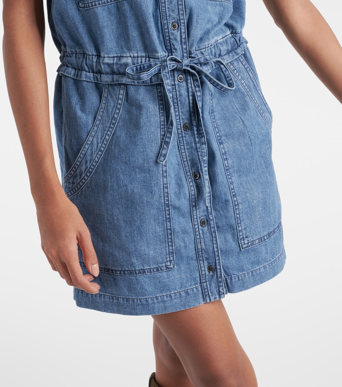 Vestido corto Ines de denim | Marant Etoile