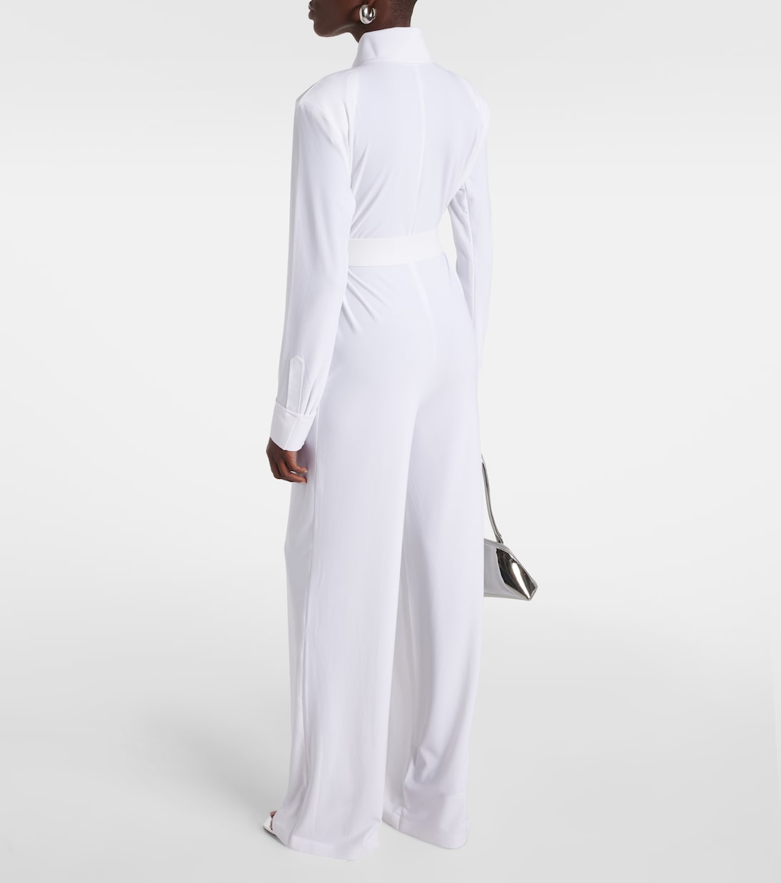 Straight jumpsuit in white Norma Kamali Mytheresa