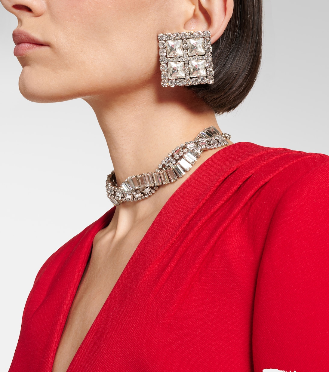 Orecchini a clip con cristalli | Alessandra Rich