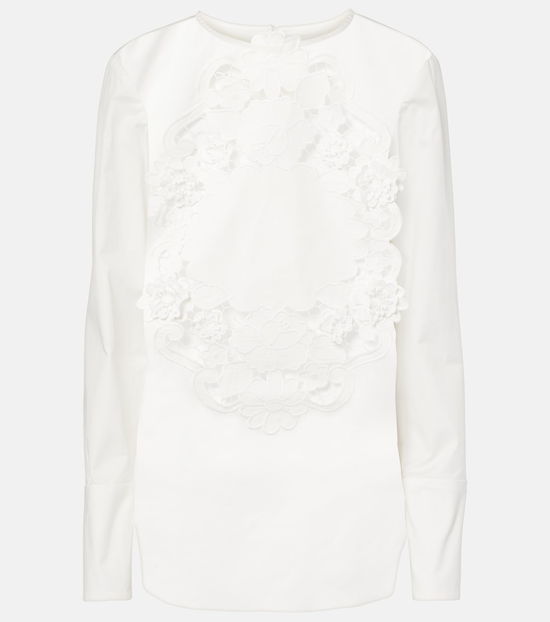 Bestickte Bluse aus Baumwolle | Oscar de la Renta