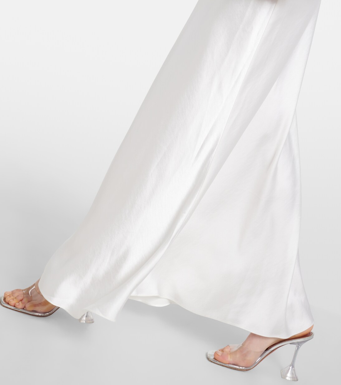 Crêpe maxi dress in white - Self Portrait | Mytheresa