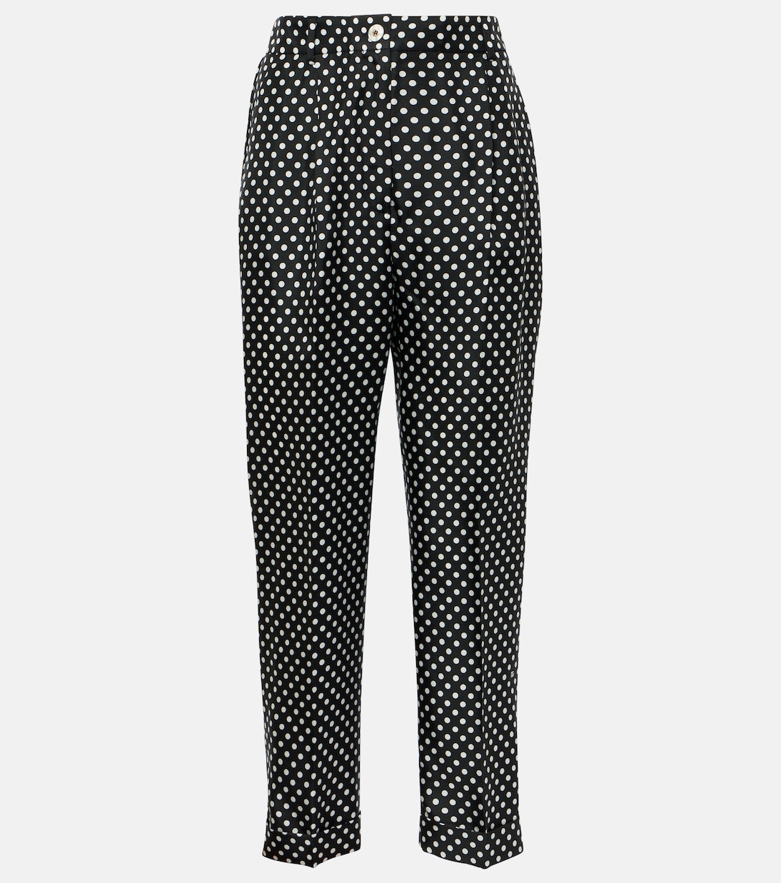 Hose Capri aus Seidensatin | Dolce&Gabbana