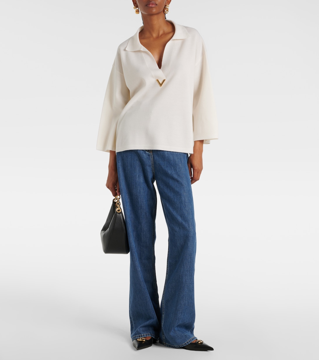 Top VGold aus Wolle | Valentino