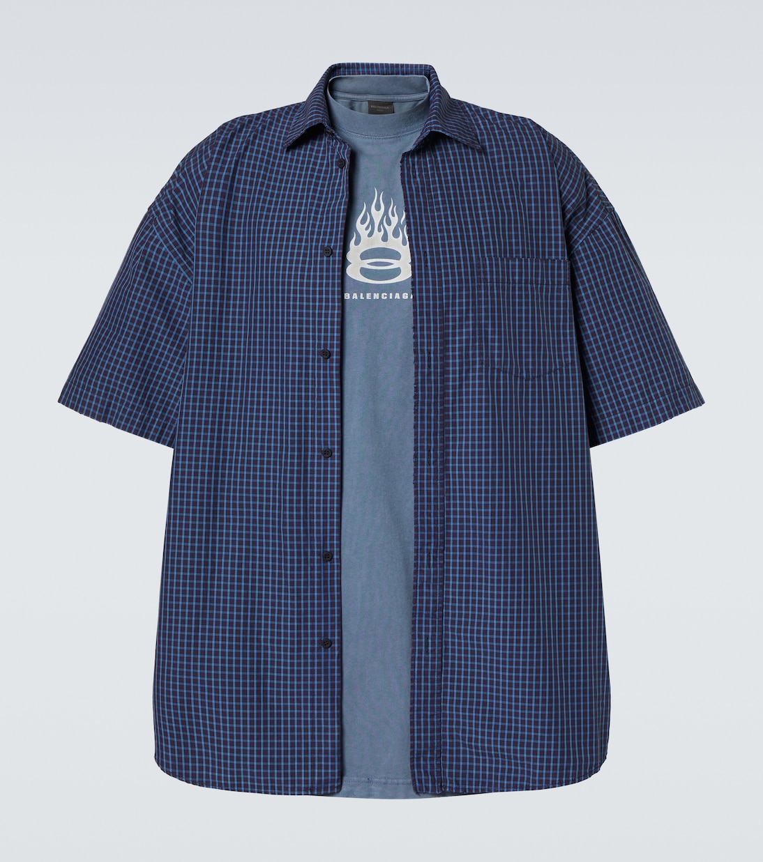 Camicia in cotone con logo | Balenciaga