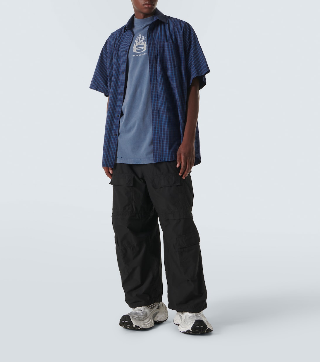 Camicia in cotone con logo | Balenciaga