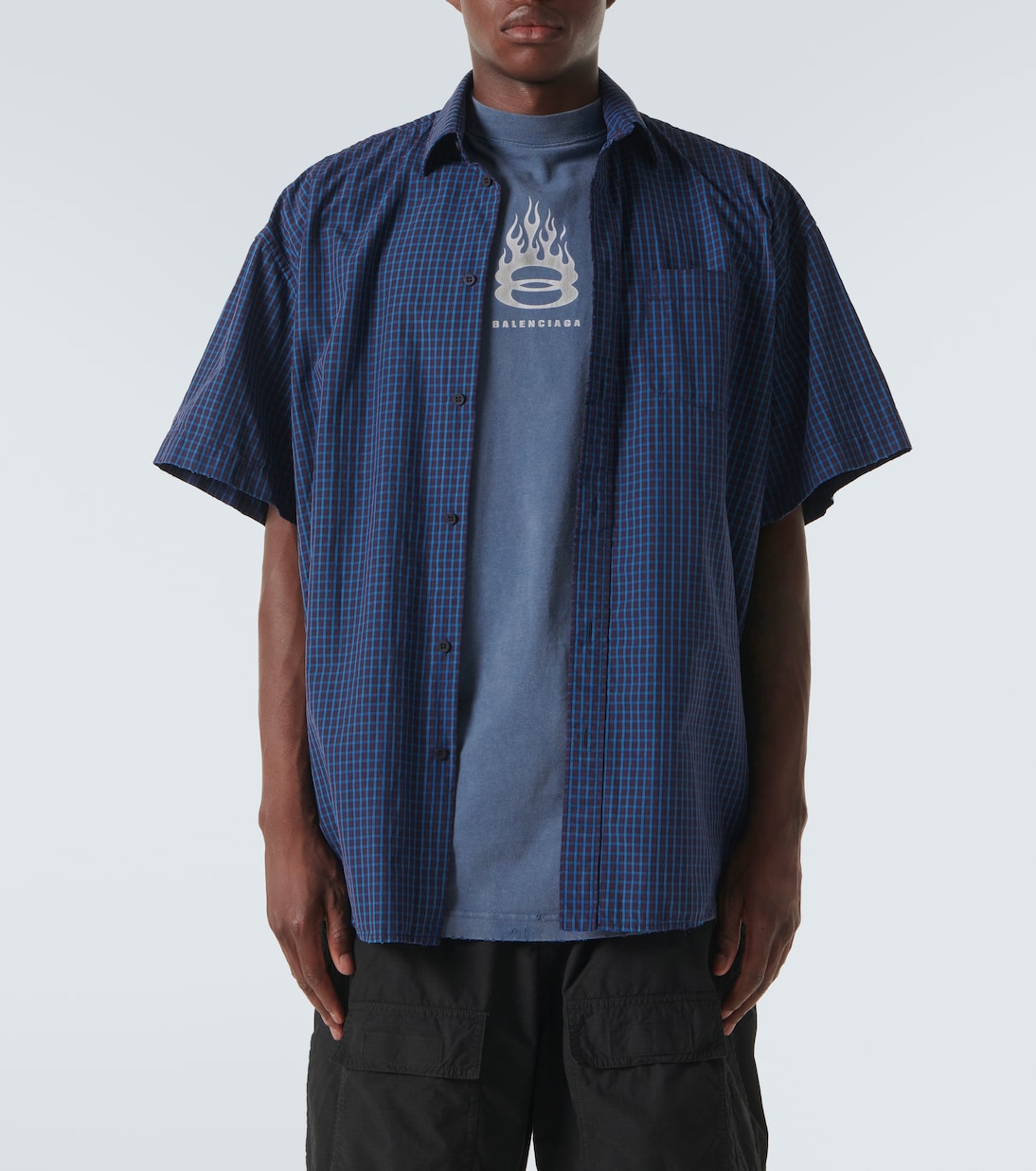 Camicia in cotone con logo | Balenciaga