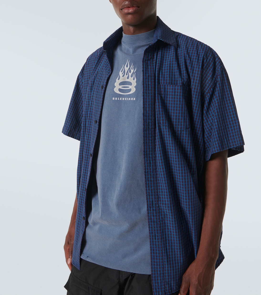 Camicia in cotone con logo | Balenciaga