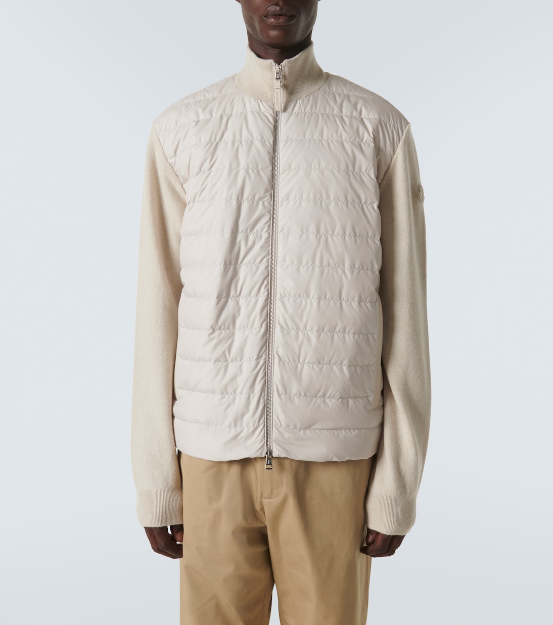 Down-paneled wool and cashmere jacket | Moncler