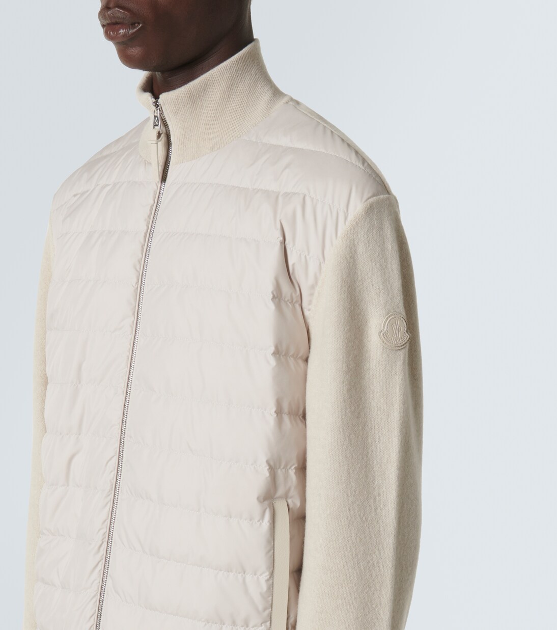Down-paneled wool and cashmere jacket | Moncler