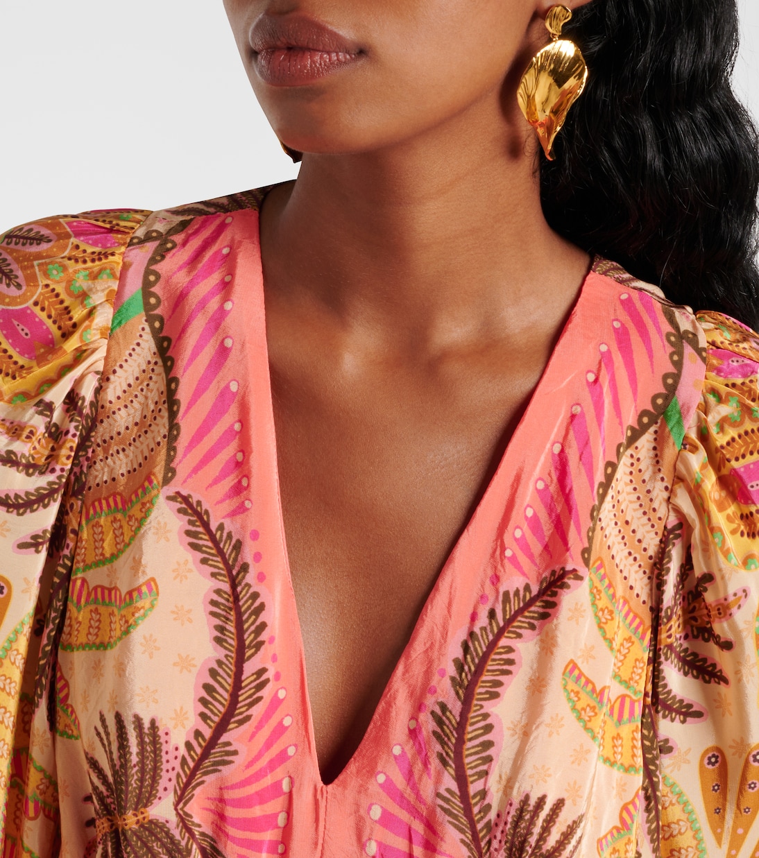 Sand Palms Scarf printed maxi dress | Farm Rio