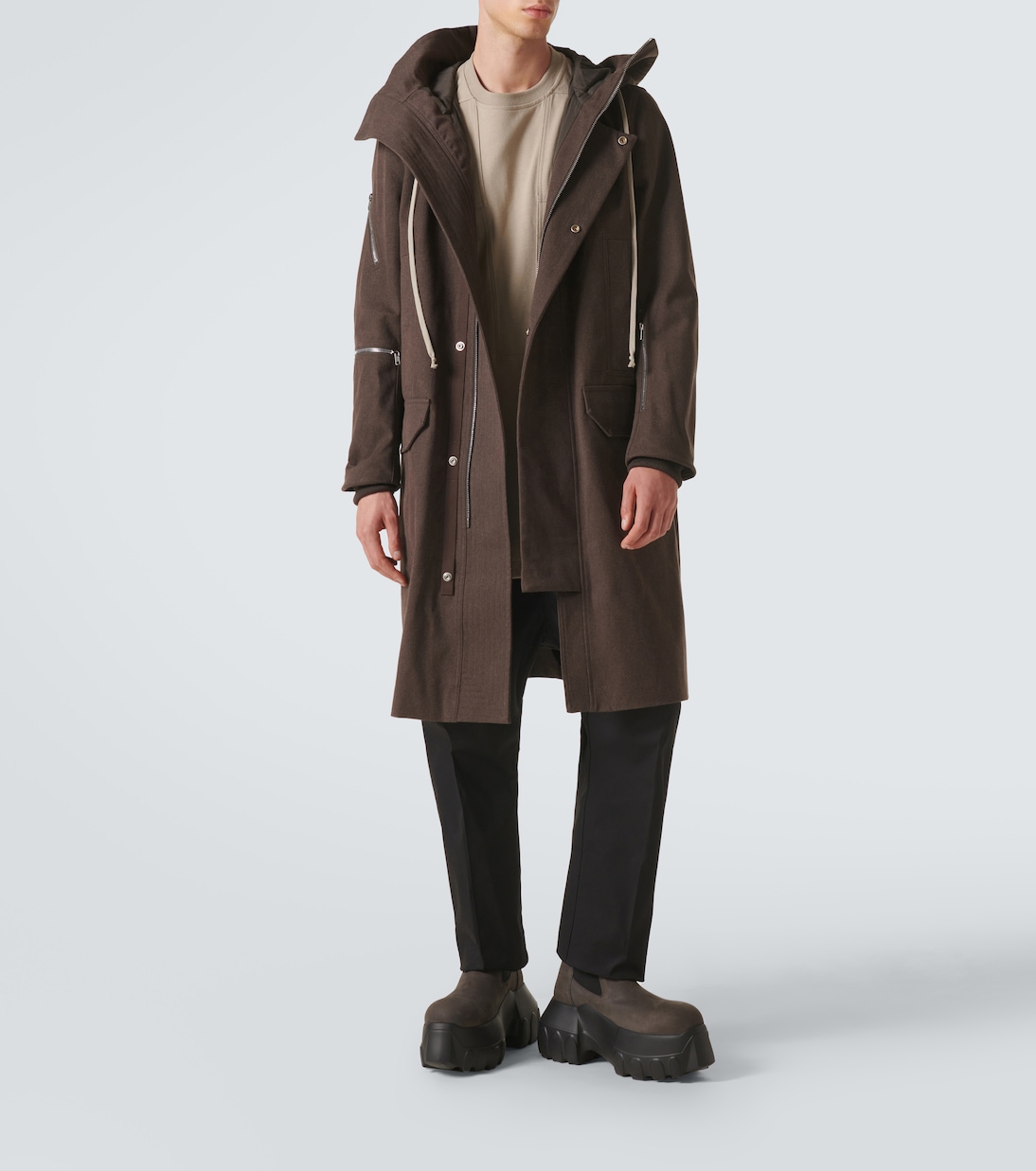 Abrigo de algodón oversized | Rick Owens