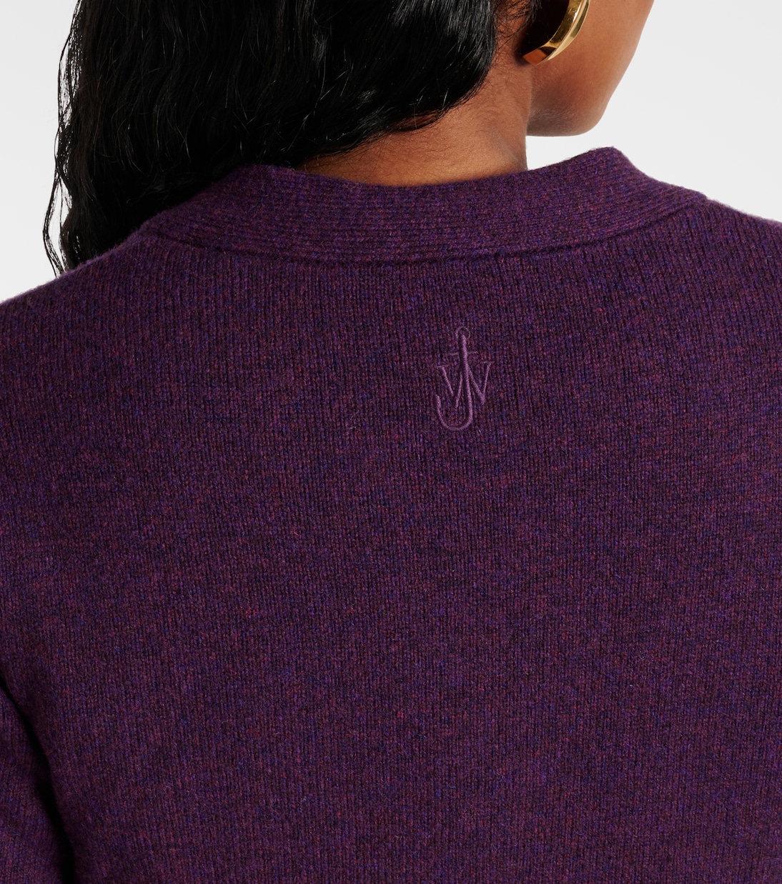 Wool and satin cardigan | JW Anderson