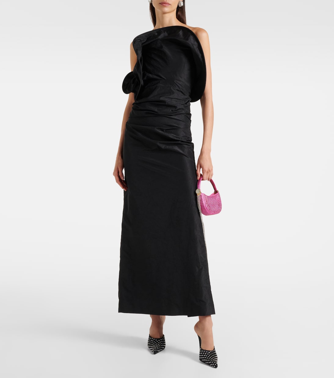 Floral-appliqué silk taffeta gown | Magda Butrym