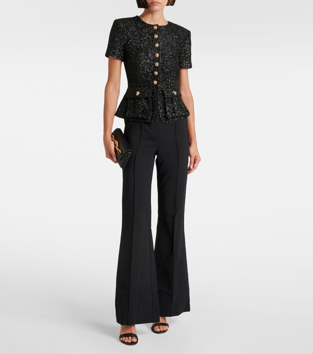 Jumpsuit aus Bouclé | Self-Portrait